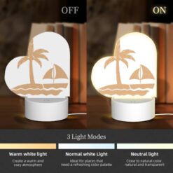 Love Acrylic Night Light, A Sailboat Is Sailing In The Ocean Near A Palm Tree. -Acrylic Night Light Shop 852b87ed0d848ab71d036102ad647d9f6d2a48e5
