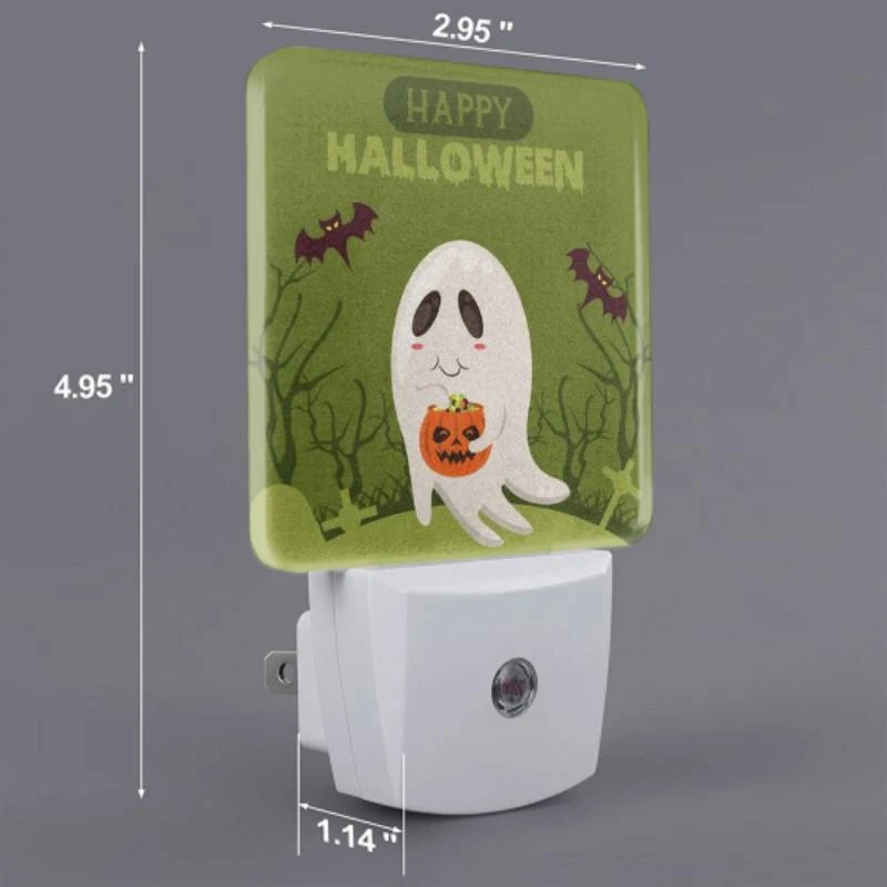 Night Light, A cartoon ghost holding a pumpkin. Night Light, A Cartoon Ghost Holding A Pumpkin. -Acrylic Night Light Shop 853070a698db09d343c490a7a2b21fff71f680a7