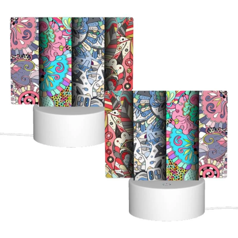 Rectangular Acrylic Night Light, Four colorful and artistic designs are displayed side by side. Rectangular Acrylic Night Light, Four Colorful And Artistic Designs Are Displayed Side By Side. -Acrylic Night Light Shop 855621a3ffb02a0fb32f5ff9dde699d8a266fa12