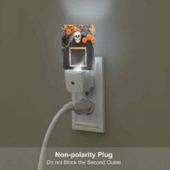 Night Light, A Black Frame With A Skull And Pumpkins In The Background. -Acrylic Night Light Shop 85cc7e7f14acd44b81e62385ef14ecf30437776c