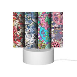 Rectangular Acrylic Night Light, Four Colorful And Artistic Designs Are Displayed Side By Side. -Acrylic Night Light Shop 85da34f2e0fdc2432e3634c4bfc56eaabab31679