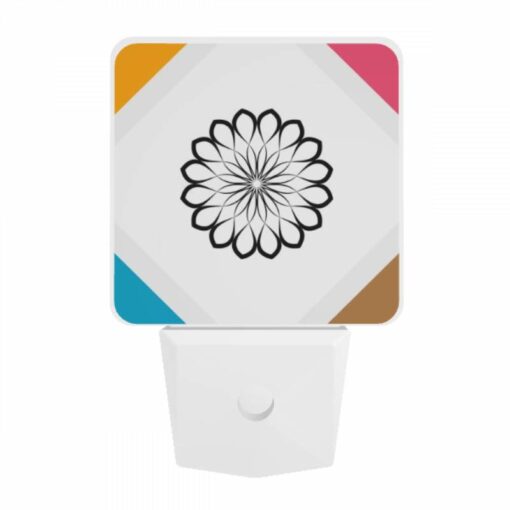 Night Light, A Black And White Flower On A White Background. -Acrylic Night Light Shop 863c3eeb3907243c8497fbd0ae6c29e7c5344560