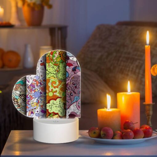 Love Acrylic Night Light, Four Different Colored Paintings Of Leaves. -Acrylic Night Light Shop 867afdd03d9fbe1f3fa37d110ab76f7be97d4631