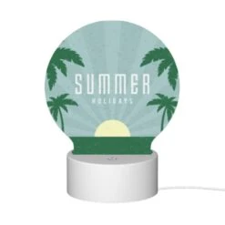 Round Acrylic Night Light, A Poster Advertising Summer Holidays. -Acrylic Night Light Shop 86cc16554785caa222bedc5639ad8a21fcf25008