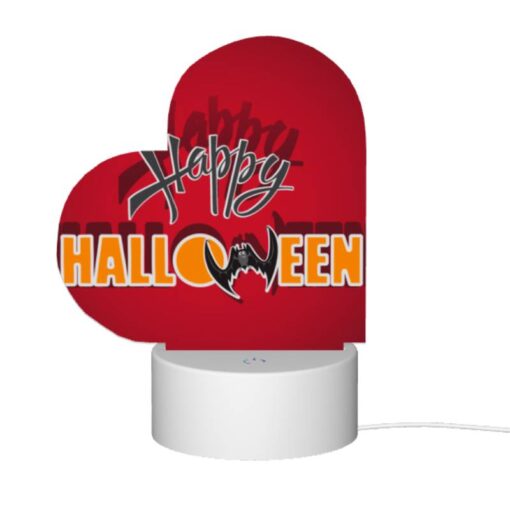Love Acrylic Night Light, A Red Background With The Words "Happy Halloween" Written In White. -Acrylic Night Light Shop 86cc779fb68f38045326391723a5b913a1204f75