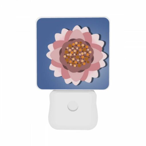 Night Light Set Of 2, A Pink Flower With Yellow Pollen In The Center. -Acrylic Night Light Shop 86dc6e949a911082adf944dad5e383fa71c2bf7f