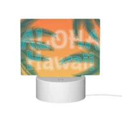 Rectangular Acrylic Night Light, A Colorful Hawaii Sign With Palm Trees. -Acrylic Night Light Shop 86e2740ab555f9ad6bd5c33e3386ef2eaf79a1de