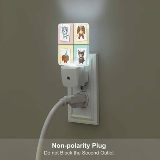 Night Light Set Of 2, Four Different Colored Pictures Of Dogs. -Acrylic Night Light Shop 877aebdb7335046e222bebf8eb3a37dca493537a