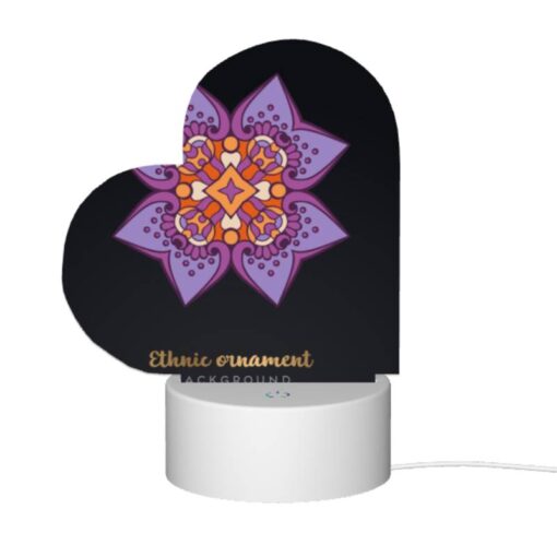 Love Acrylic Night Light, A Purple And Orange Flower With A Yellow Center. -Acrylic Night Light Shop 878a035886092d8f26e6283676406b28278aabe4