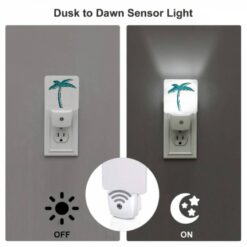 Night Light, A Blue And White Palm Tree On A White Background. -Acrylic Night Light Shop 879833351dc93204fcbeab2e0b28f5730fcae2f6