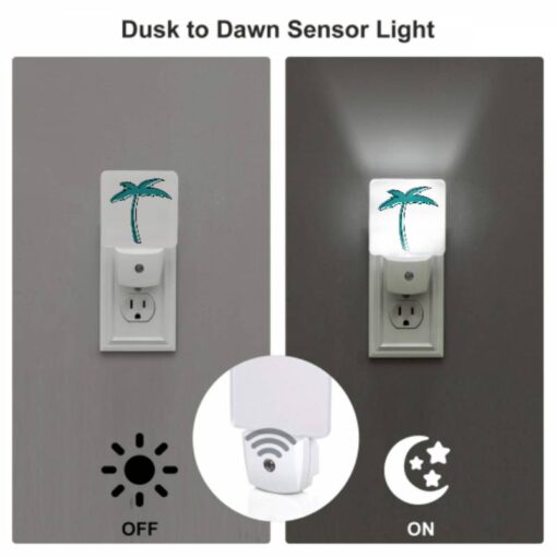 Night Light, A Blue And White Palm Tree On A White Background. -Acrylic Night Light Shop 879833351dc93204fcbeab2e0b28f5730fcae2f6