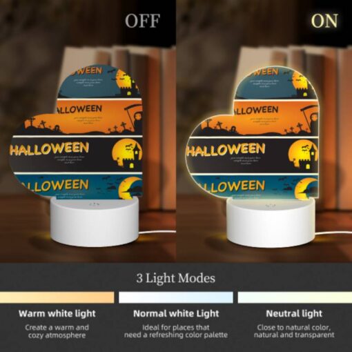 Love Acrylic Night Light, Three Different Halloween Designs Are Shown In This Image. -Acrylic Night Light Shop 87c8f68225ee29a75b4bc694165f8d47c4cb03a9