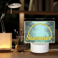 Rectangular Acrylic Night Light, A Sunny Day With A Yellow Circle In The Middle. -Acrylic Night Light Shop 880c4b779c454b2f0dac7522121e70b9fdb80569