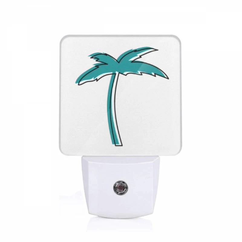 Night Light, A blue and white palm tree on a white background. Night Light, A Blue And White Palm Tree On A White Background. -Acrylic Night Light Shop 88c38a2809e2cc9084f9d344507056323c3f7460