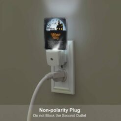 Night Light Set Of 2, A Halloween Treat Poster With A Spooky House And Bats. -Acrylic Night Light Shop 89164d158c55b3536ad570c4d5ee248f12a3dca8