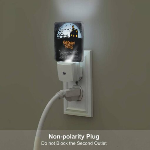 Night Light Set Of 2, A Halloween Treat Poster With A Spooky House And Bats. -Acrylic Night Light Shop 89164d158c55b3536ad570c4d5ee248f12a3dca8