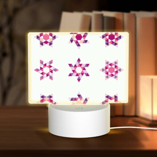 Rectangular Acrylic Night Light, A Collection Of Six Different Colored Geometric Shapes. -Acrylic Night Light Shop 894468d8dcf0b5a048b81c8c97370500ef50a18d