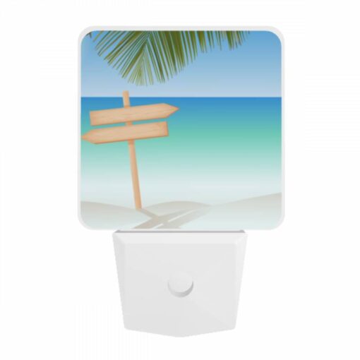 Night Light, A Wooden Sign Pointing To The Ocean. -Acrylic Night Light Shop 89b02e5c2c4f7c6454a61bb2492b776061df99e8