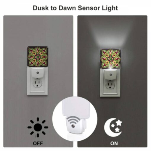 Night Light Set Of 2, A Colorful Flower With Green -Acrylic Night Light Shop 8a1fa5165a7a695764ab685e68916f44b1fed92b