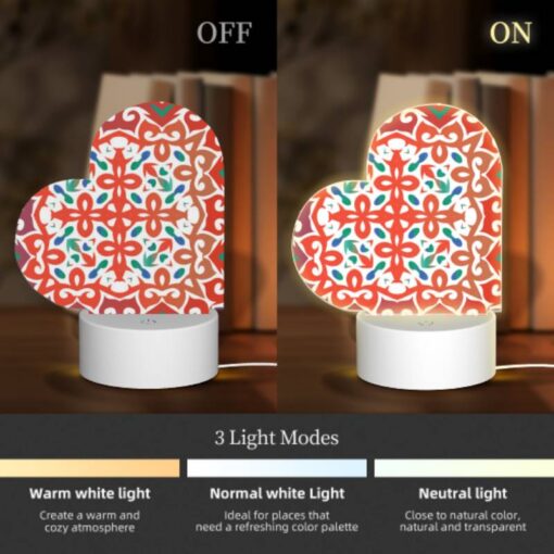 Love Acrylic Night Light, A Colorful Design With A Flower Pattern. -Acrylic Night Light Shop 8a2d77f09c80052878ac7845c0319bd69d262432