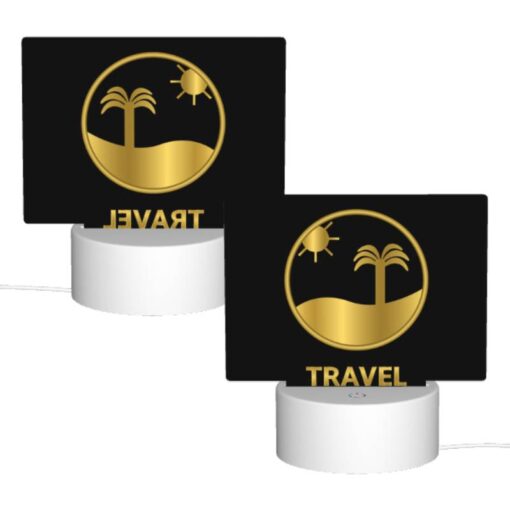 Rectangular Acrylic Night Light, A Logo For A Travel Company. -Acrylic Night Light Shop 8a7a45d00dfd4f929058dc9a79cac4d14a0e74ab