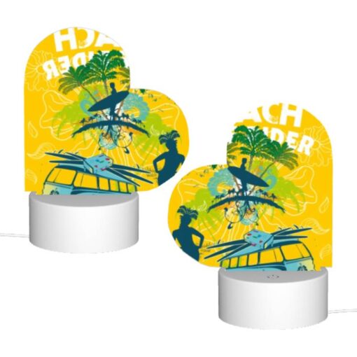 Love Acrylic Night Light, A Woman Is Standing In Front Of A Surfboard -Acrylic Night Light Shop 8ad8dbc98ceb47d91098e488f614243bdaa61590