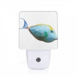 Night Light, A Blue And Yellow Fish With A Green Eye.