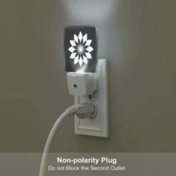 Night Light Set Of 2, A Black And White Flower Design. 4 Night Light Set Of 2, A Black And White Flower Design. -Acrylic Night Light Shop 8b0ca3d375f76d1fb8a48ded39d9071ca19d22f1