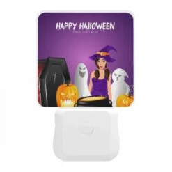 Night Light, A Woman In A Witch's Hat Is Standing Next To A Cauldron Filled With Pumpkins. -Acrylic Night Light Shop 8b9231c32cb8b8b003a02a398ce7ae5ce9f2c01d