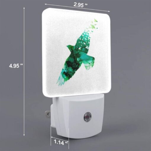 Night Light Set Of 2, A Green And Blue Bird Flying With A Flock Of Birds. -Acrylic Night Light Shop 8bbab030f03567b1de349bf51e76c7a443fa16d2