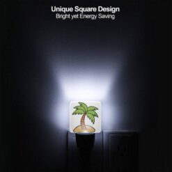 Night Light, A Cartoon Drawing Of A Palm Tree On A Sandy Beach. -Acrylic Night Light Shop 8c332e8ffdd2335fa96fc76d645947a81bed1d50