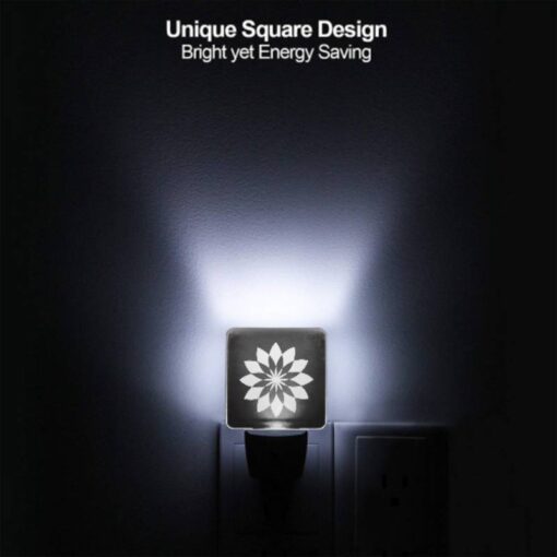 Night Light, A Black And White Flower Design. -Acrylic Night Light Shop 8c42117057fccbefe847e1ca7cbb7c8650b8a2a2