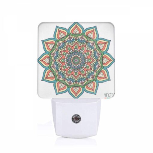 Night Light, A Colorful Flower Design With A Yellow Center. -Acrylic Night Light Shop 8cd32bf673b088a224cac402c88ccb29c0516186