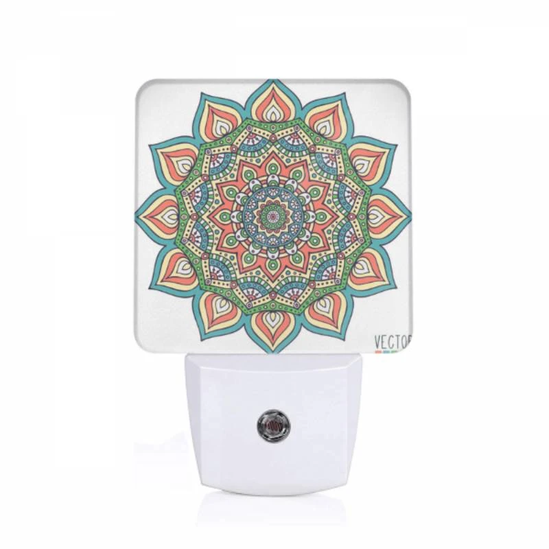 Night Light, A colorful flower design with a yellow center. Night Light, A Colorful Flower Design With A Yellow Center. -Acrylic Night Light Shop 8cd32bf673b088a224cac402c88ccb29c0516186