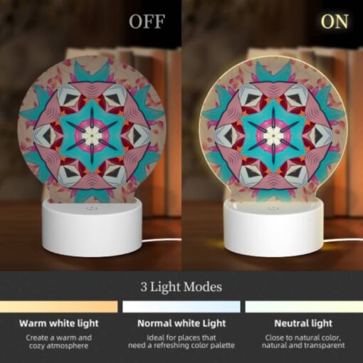 Round Acrylic Night Light, A Colorful -Acrylic Night Light Shop 8d12aeef41fcffe19fc37fc33370a257f21be504