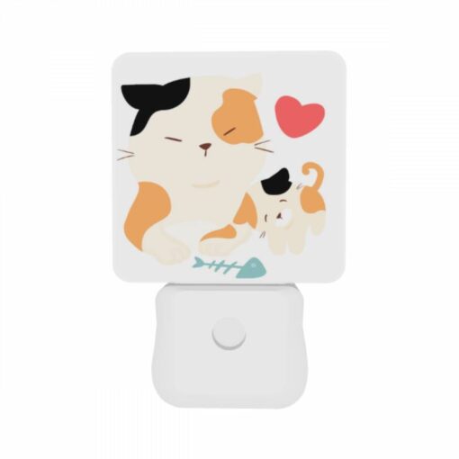 Night Light Set Of 2, A Cat And A Kitten Are Sitting Together. -Acrylic Night Light Shop 8d643762447cbd2f3fb431cce420694c031d37bb