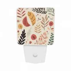 Night Light Set Of 2, A Collection Of Leaves And Flowers In Various Colors. -Acrylic Night Light Shop 8d6ac10929a5eb7c59f5e4f29c21d859f10966e9