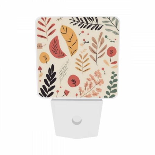 Night Light Set Of 2, A Collection Of Leaves And Flowers In Various Colors. -Acrylic Night Light Shop 8d6ac10929a5eb7c59f5e4f29c21d859f10966e9