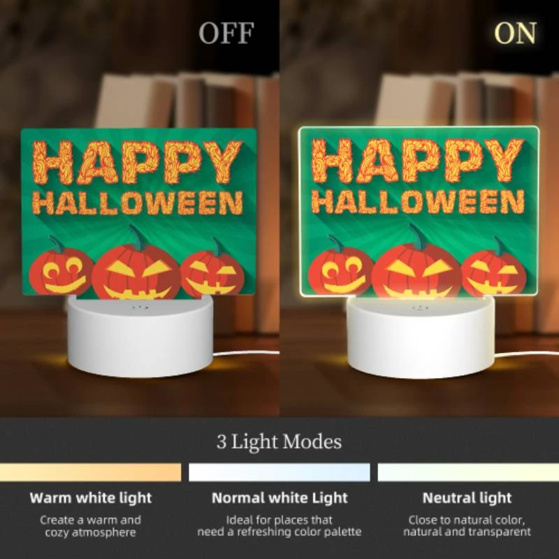 Rectangular Acrylic Night Light, Three pumpkins with smiling faces on them Rectangular Acrylic Night Light, Three Pumpkins With Smiling Faces On Them -Acrylic Night Light Shop 8d6b904ea48491ea6c6f3662c2995effec0ba895