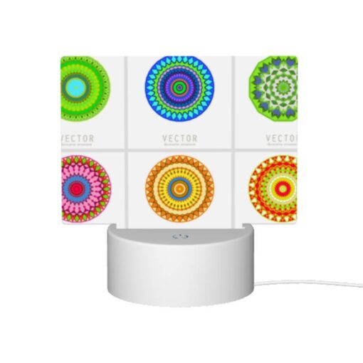 Rectangular Acrylic Night Light, A Collection Of Colorful Geometric Patterns. -Acrylic Night Light Shop 8d853234138bce317338c4553ea6d4391c238d0b