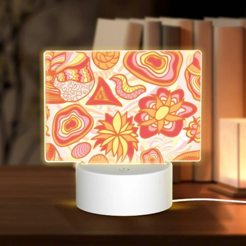 Rectangular Acrylic Night Light, A colorful pattern of flowers and other shapes. Rectangular Acrylic Night Light, A Colorful Pattern Of Flowers And Other Shapes. -Acrylic Night Light Shop 8da2b1dc8311d711666dc81631660e019997b7b5