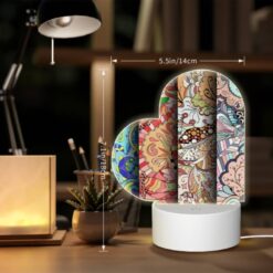 Love Acrylic Night Light, Four Different Colored Paintings Of Flowers. -Acrylic Night Light Shop 8e338a1d0c9e76583148ff9cdda20d3ef44418b7