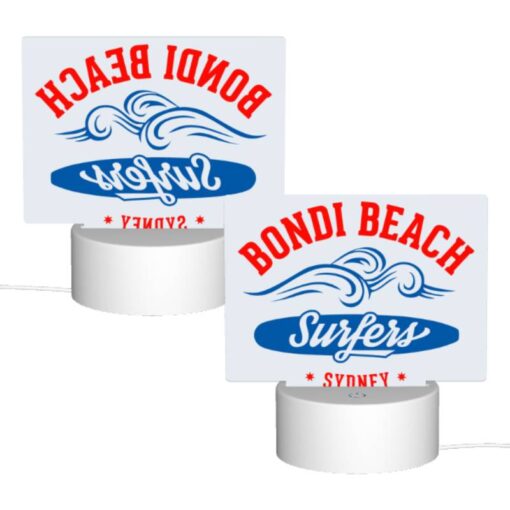 Rectangular Acrylic Night Light, A Logo For Bondi Beach Surfers. -Acrylic Night Light Shop 8e3d9811f4f5b5eca31b2daace6709413e01b79b