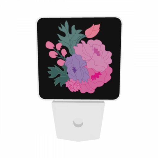 Night Light Set Of 2, A Colorful Flower Arrangement With Purple -Acrylic Night Light Shop 8eee38752d8bb601c21e1386e55bc9b8522137de