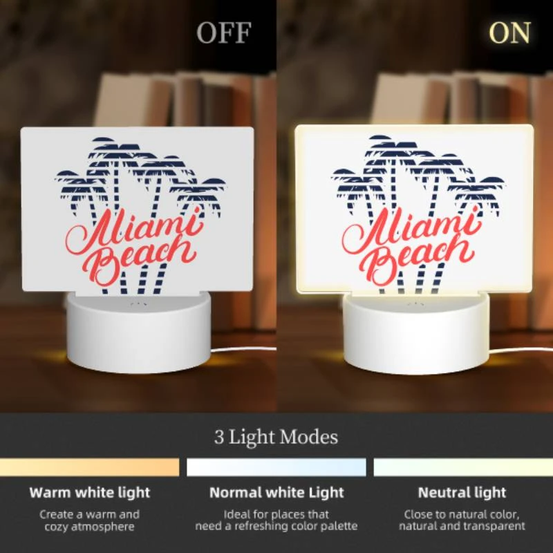 Rectangular Acrylic Night Light, A logo for the Miami Beach. Rectangular Acrylic Night Light, A Logo For The Miami Beach. -Acrylic Night Light Shop 8f93b937b423d967c71a8063986634b7db6c44c4