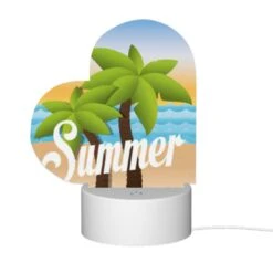 Love Acrylic Night Light, A Cartoon Image Of A Palm Tree And The Word "summer" On A Beach. 9 Love Acrylic Night Light, A Cartoon Image Of A Palm Tree And The Word "summer" On A Beach. -Acrylic Night Light Shop 9028b33fec26c5ef2b80f459cc884f61b26c8cff