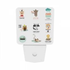 Night Light Set Of 2, A Collection Of Cartoon Animal Logos -Acrylic Night Light Shop 909ca05a1ad134e29b873c33b8bf2658751f30bc