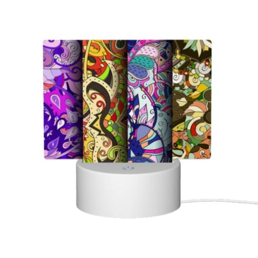 Rectangular Acrylic Night Light, Four Different Colored Designs Of A Leaf. -Acrylic Night Light Shop 90f8b9b5daaac5682aeb70d254b5821704f1c188
