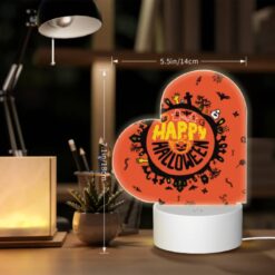 Love Acrylic Night Light, A Round Orange Sign With A Happy Halloween Message. -Acrylic Night Light Shop 918d974bf7f4d541ac2e1cdef6cfc405d86ee341