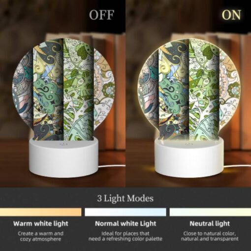 Round Acrylic Night Light, Three Colorful Designs Are Displayed On A Wall. -Acrylic Night Light Shop 91bfca4af4da6ad650d26aa826340a2ba5c84f78